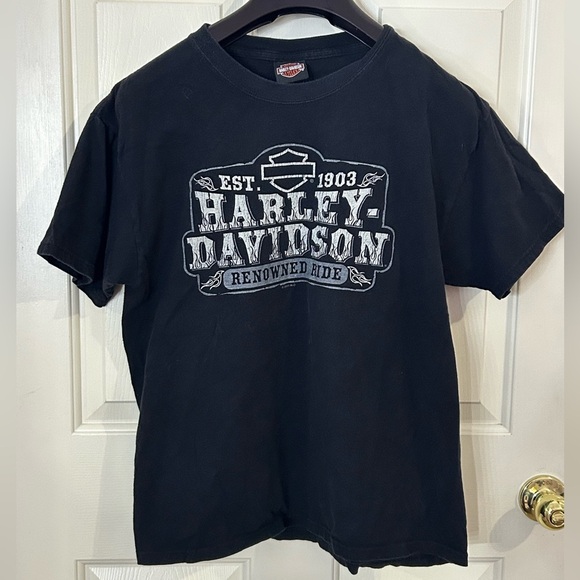2011 Harley Davidson Men’s Medium Renowned Ride T-Shirt - Picture 2 of 7